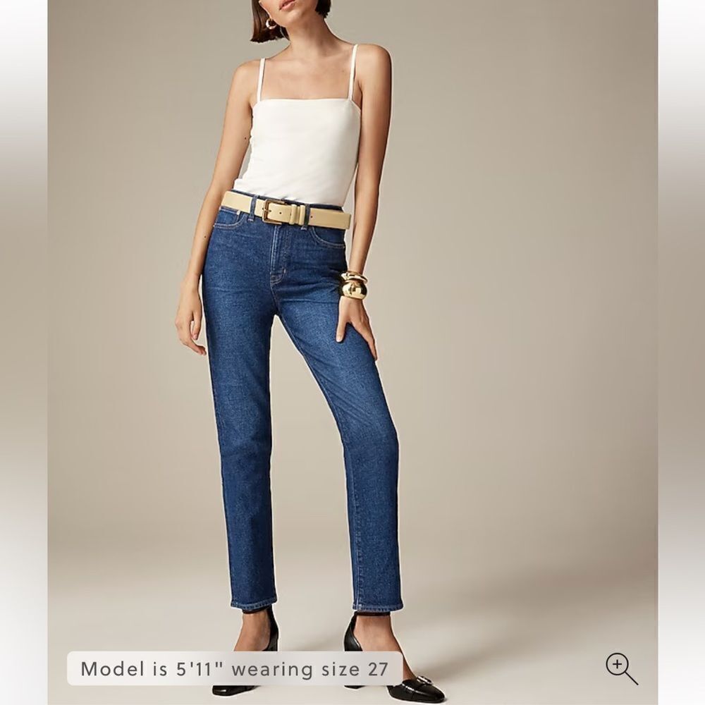 J crew Classic Straight blue jeans in 1996 semi stretch size 26- like new!